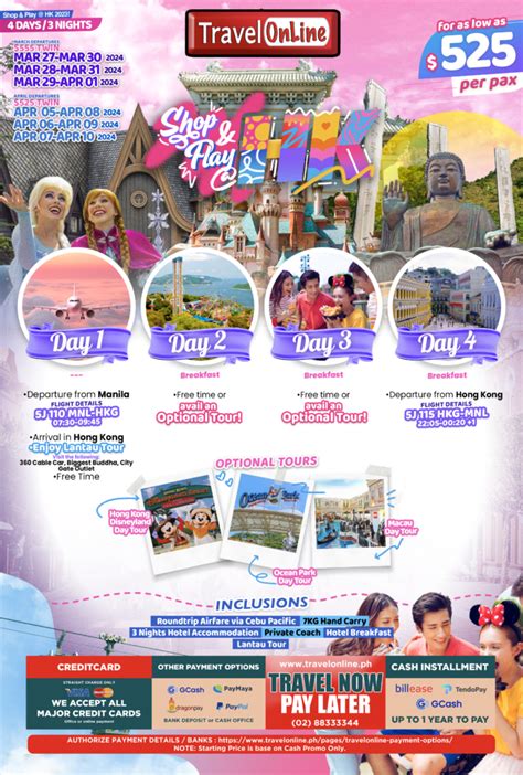 Hongkong Packages From Philippines Travelonline Philippines