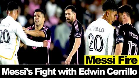 Messi S Tempers Boiled Over Against Edwin Cerrillo Inter Miami Vs