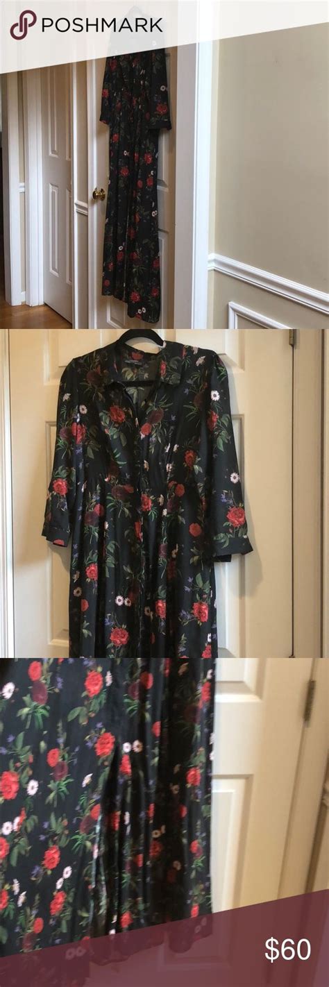 Zara Woman Long Maxi Floral Dress Floral Maxi Dress Floral Dresses