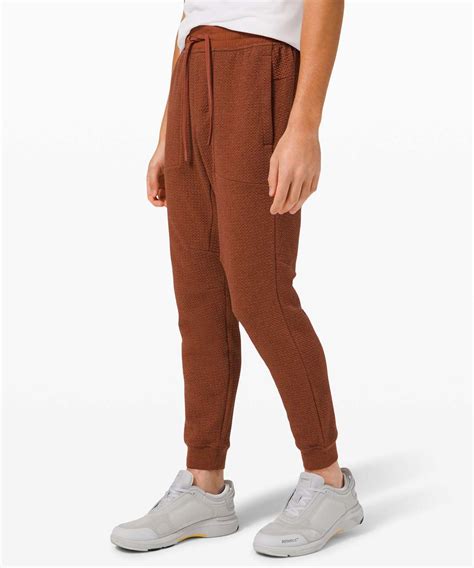 Lululemon At Ease Jogger Heathered Dark Terracotta Black Lulu