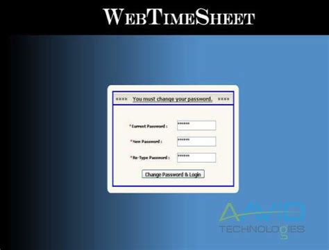 Aavid Technologies Timesheet Management