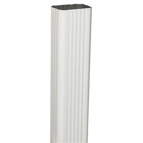 Amerimax Professional Grade Aluminum 120 In Hi Gloss White Downspout In