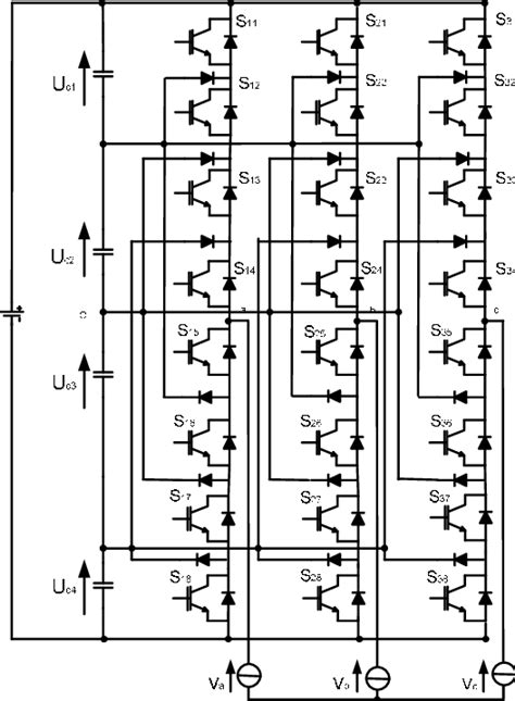 Circuit Diagram Of Five Level Diode Clamped Inverter Voltage Of Leg K