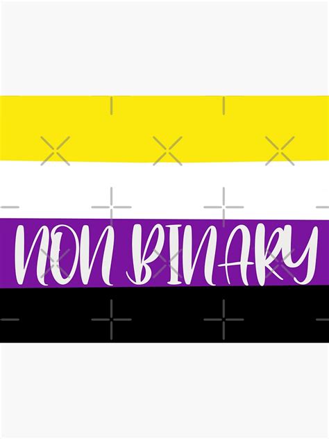 Non Binary Pride Flag Sticker For Sale By Jessknight101 Redbubble