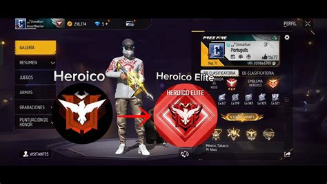 Partidas Con La Que Sub Al Nuevo Rango Heroico Elite Free Fire Youtube