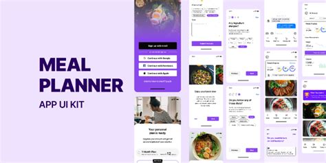 Meal Planner App Ui Kit Figma Community