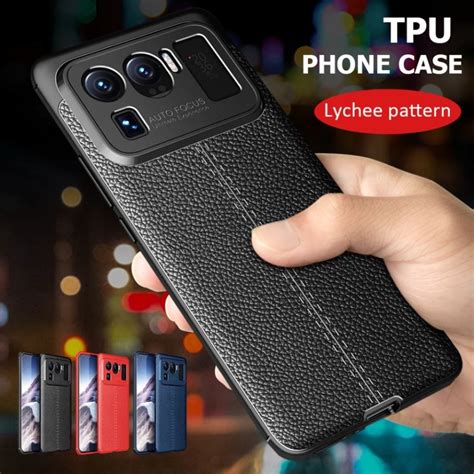 Capa De Couro Carbono Ultra Autofocus Anti Impacto Para Xiaomi Mi