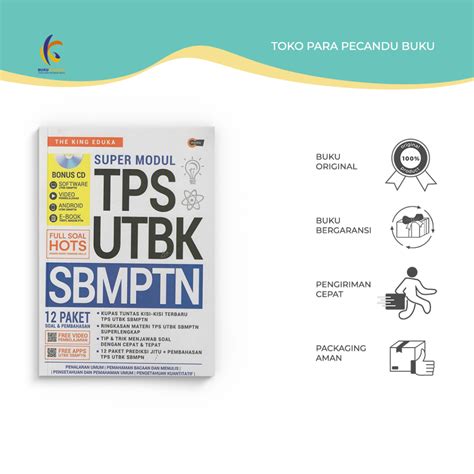 Jual Buku Referensi Super Modul Tps Utbk Sbmptn Plus Cd The King