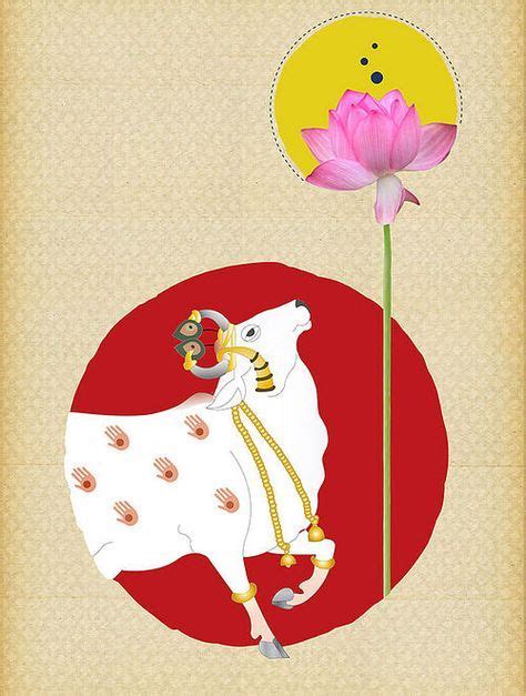 Buy Pichwai Cow Art Print On Paper Online At Jaypore Buy Abstract