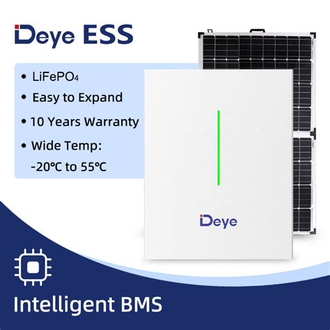 Deye Ess Ah Lithium Lifepo Solar Battery Lithium Lifepo Battery