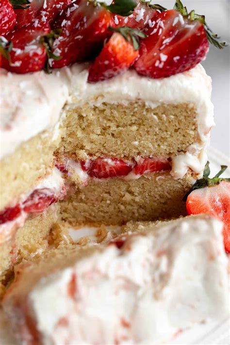 Gluten Free Strawberry Shortcake Cake Eat With Clarity