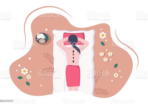 Massage Vector Illustration In Beauty Salon Body Spa Relaxation Facial