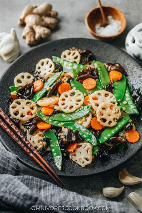 Cantonese Lotus Root Stir Fry 荷塘小炒 He Tang Xiao Chao Omnivores Cookbook