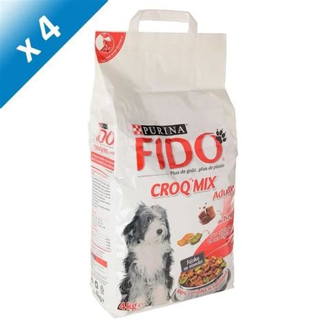 Fido Croq Mix Au B Uf Aux C R Ales Et Aux L Gumes Pour Chien Adulte