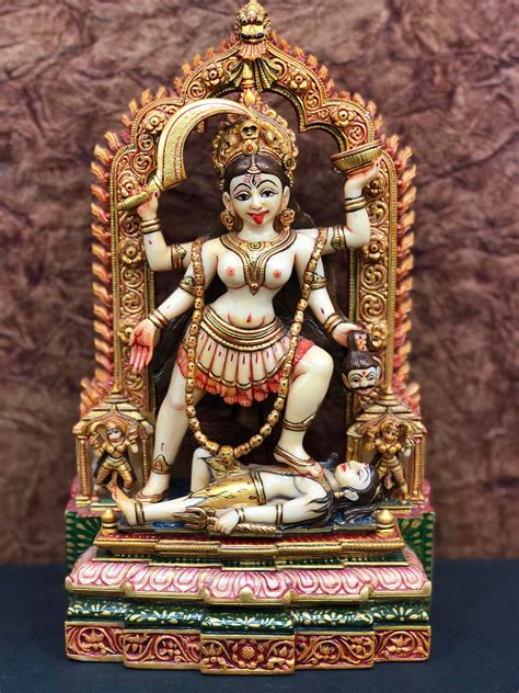 Kali Statue, Goddess Kali Statue, 7.5”, Parvati, Durga, Kalika Statue ...