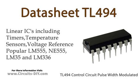 Tl494 Control Circuit Pulse Width Modulated Datasheet