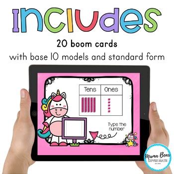 Unicorn Place Value Boom Cards By Mama Bear Loves Math Tpt