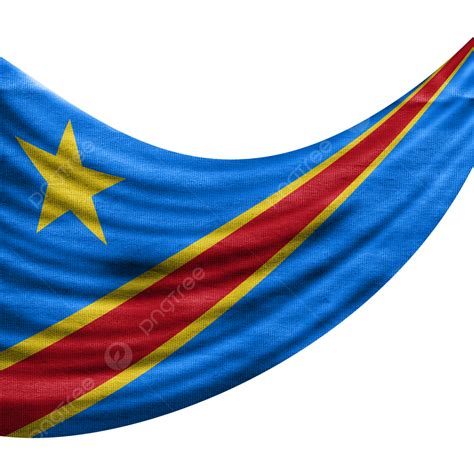 Democratic Republic Of Congo Flag Waving With Texture Democratic