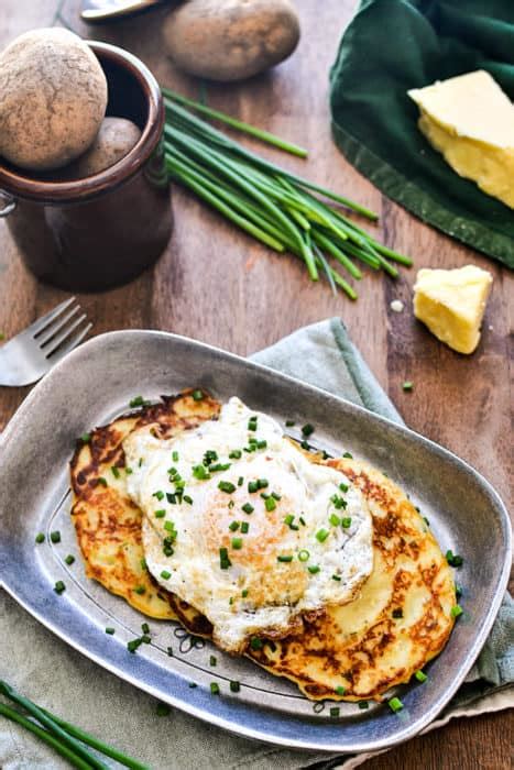 Cheesy Irish Potato Pancakes