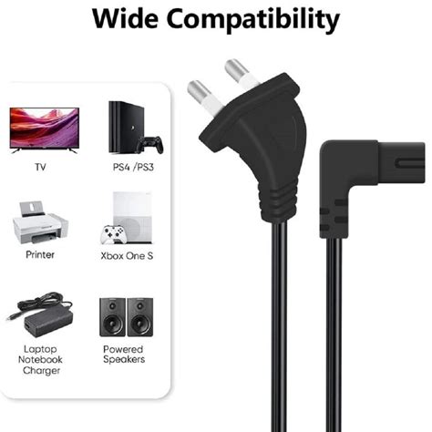 PVC 3 Pin TV AC Power Cord at Rs 230/piece in Noida | ID: 2852178313197