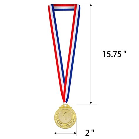 24 Pieces Award Medals 1st 2nd 3rd Gold Silver Bronze