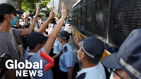 Hong Kong Protests Continue As First Person Charged Under Chinas New