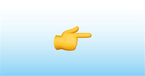 Nach Rechts Weisender Zeigefinger Emoji