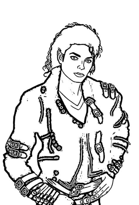 Coloriage Michael Jackson Pour Enfants T L Charger Et Imprimer