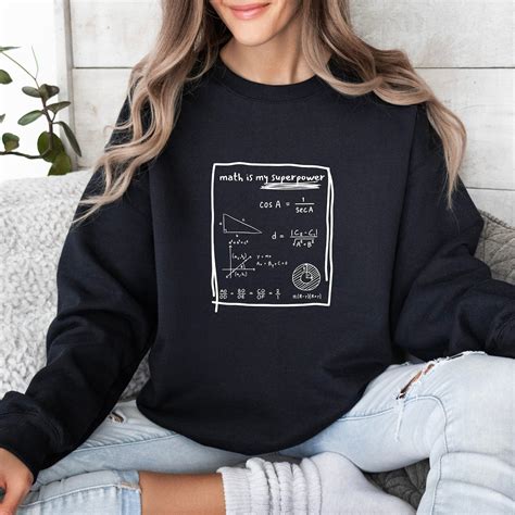 Math Is My Superpower Shirt Math Lover Sweater Math Teacher Shirt