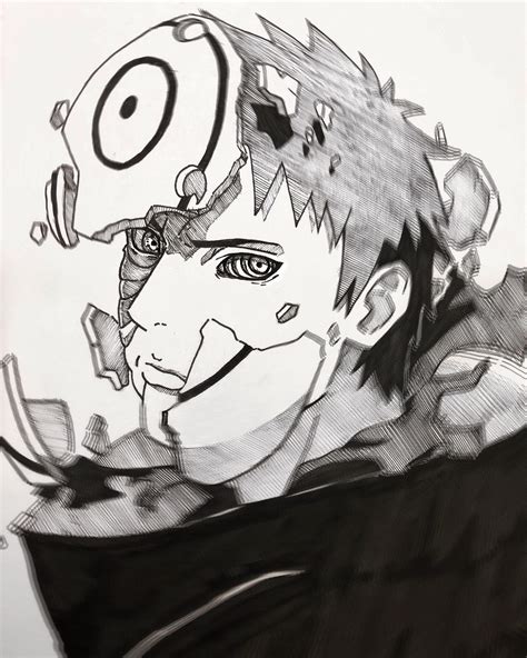 Jayande: Mask Obito Uchiha Drawing