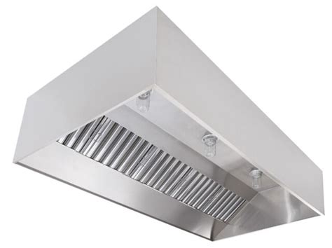 Commercial Kitchen Restaurant Duty Stainless Steel Wall Canopy Exhaust