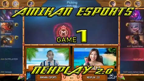 Amihan Esports Vs Nexplay Game Juicy Legends Match