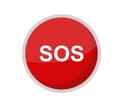 Premium Vector Sos Button