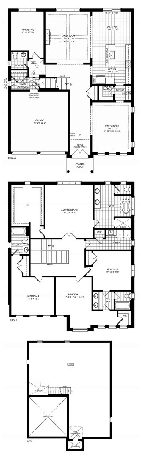 Bond Head Homes by Country-Wide |Clarington Floorplan 4 bed & 3.5 bath