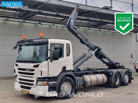 Scania P310 6X2 LNG Hiab XR21Z61 Retarder Lift Lenkachse EEV Hook Lift