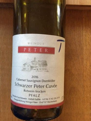 Weingut Peter Cuv E Schwarzer Peter Trocken Vivino Us