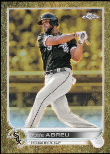 Topps Chrome Gilded Jose Abreu White Sox Astros Gold Refractor