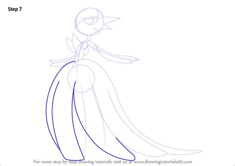 How To Draw Mega Gardevoir From Pokemon Pokemon Step By Step