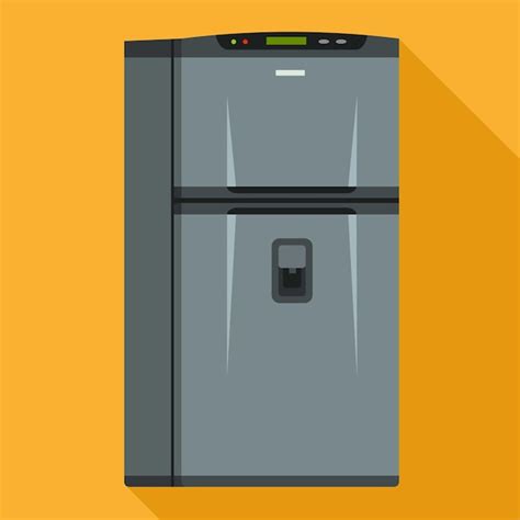 Ícono de refrigerador moderno Ilustración plana del ícono vectorial de