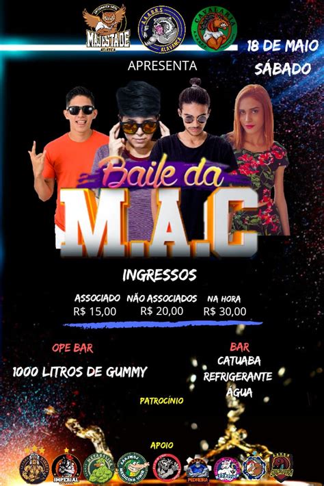 BAILE DA M A C on Twitter Entramos no mês do nosso grande Baile Cê