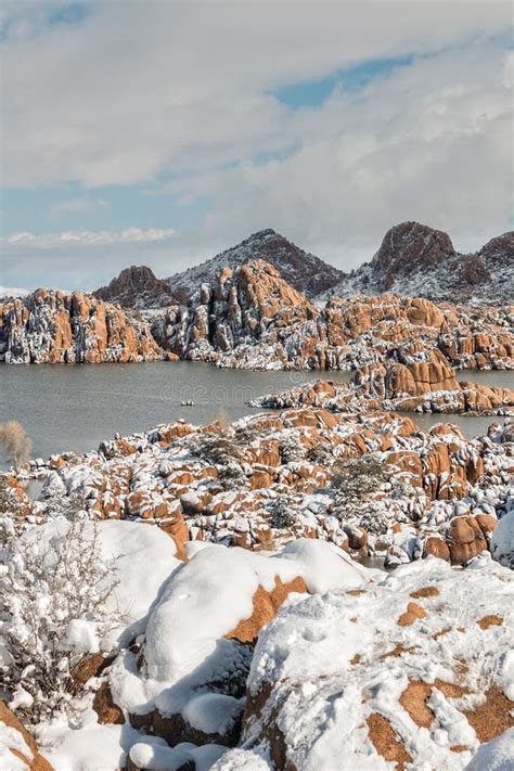 Watson Lake Prescott Arizona in Winter Stock Photo - Image of nature ...