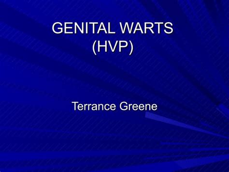 Genital Warts Ppt