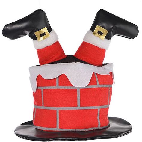 Santa Chimney Hat Santa Chimney Christmas Party Hats Christmas Hat