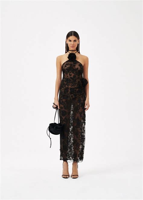 Official Store Magda Butrym Sheer Lace Dress Lace Skirt Outfits