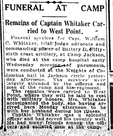 William C Whitaker Wwi Name Whitaker William C Capt Flickr