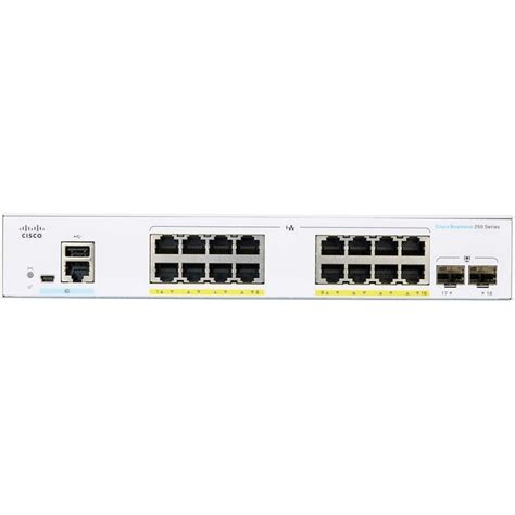 Cisco CBS250 16P 2G EU Switch De Rede 16 Portas GE PoE 2 X SFP De 1G