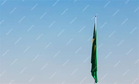 Premium Ai Image Concept Image Of A Brazilian Flag On Pole Without