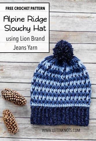 Crochet Alpine Stitch Hat Free Pattern Left In Knots