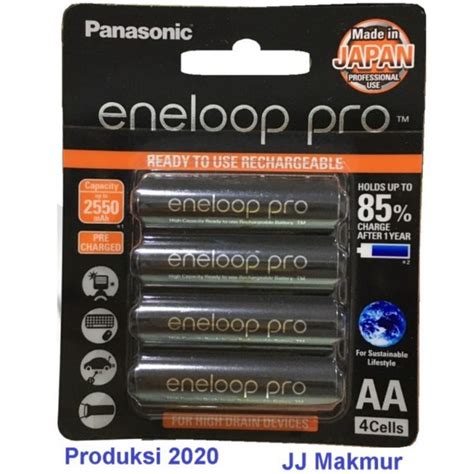 Jual Battery Panasonic Eneloop Pro Aaa Rechargable Baterai Batere 950mah A3 Shopee Indonesia