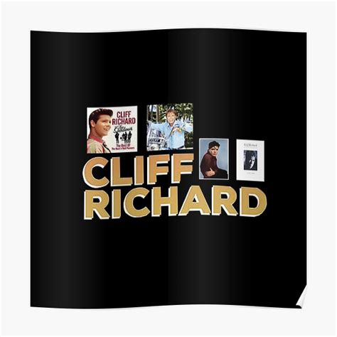 Cliff Richard Poster For Sale By Wworkman3x Redbubble